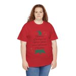 Christmas Tree Red Color Tshirt For Unisex Heavy Cotton Tee