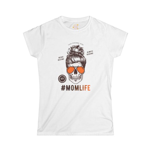 Mother momlife White Color Tshirt for Women's Softstyle Tee Mother momlife White Color Tshirt for Women's Softstyle Tee