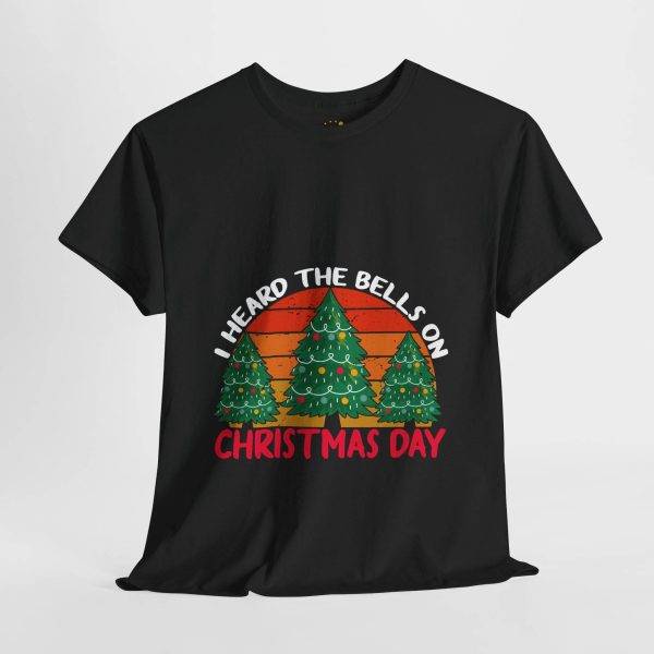 I Heard The Bills On Christmas Day Black Color T-Shirt For Unisex Heavy Cotton Tee