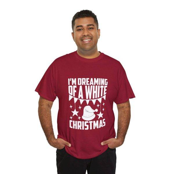 I'M Dreaming of A White Christmas Red Color Tshirt For Unisex Heavy Cotton Tee