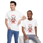 Merry Christmas White Color Tshirt For Unisex Heavy Cotton Tee