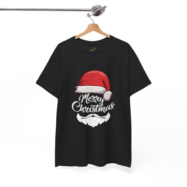 Merry Christmas Black Color T-Shirt For Unisex Heavy Cotton Tee