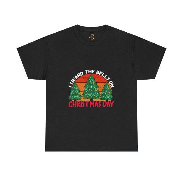I Heard The Bills On Christmas Day Black Color T-Shirt For Unisex Heavy Cotton Tee