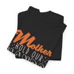 Mother hold our hands Black Color T-Shirt For Unisex Heavy Cotton Tee
