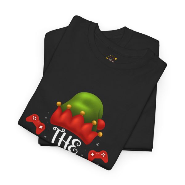 Christmas The Gamer Elf Black Color T-Shirt For Unisex Heavy Cotton Tee