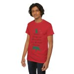 Christmas Tree Red Color Tshirt For Unisex Heavy Cotton Tee