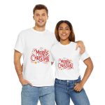 Merry Christmas White Color Tshirt For Unisex Heavy Cotton Tee Merry Christmas White Color Tshirt For Unisex Heavy Cotton Tee