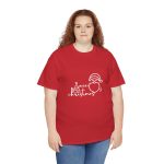 Merry Christmas Red Color T-Shirt for Unisex Heavy Cotton Tee