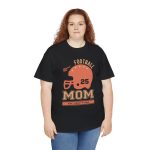 Mother Football Mom Black Color T-Shirt For Unisex Heavy Cotton Tee