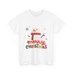 Merry Christmas White Color Tshirt For Unisex Heavy Cotton Tee