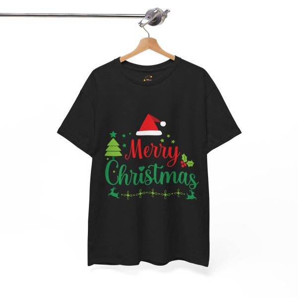Mary Christmas Black Color T-Shirt For Unisex Heavy Cotton Tee
