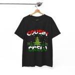 Christmas Cousin Crew Black Color T-Shirt For Unisex Heavy Cotton Tee