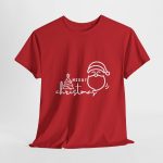 Merry Christmas Red Color T-Shirt for Unisex Heavy Cotton Tee
