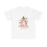 Meowy Christmas White Color Tshirt For Unisex Heavy Cotton Tee