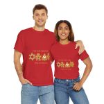 Christmas Red Color Tshirt For Unisex Heavy Cotton Tee