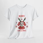 Merry Christmas White Color Tshirt For Unisex Heavy Cotton Tee