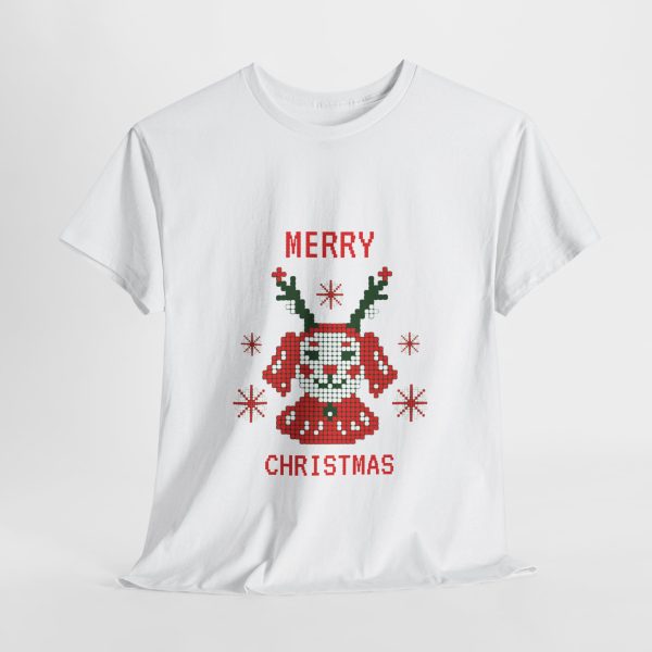 Merry Christmas White Color Tshirt For Unisex Heavy Cotton Tee