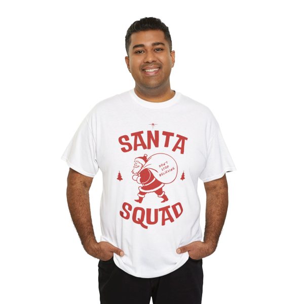 Christmas Santa White Color Tshirt For Unisex Heavy Cotton Tee