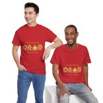 Christmas Red Color Tshirt For Unisex Heavy Cotton Tee