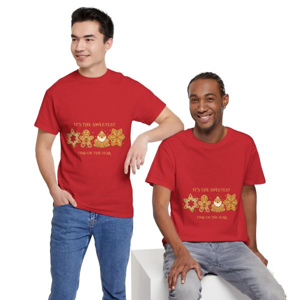 Christmas Red Color Tshirt For Unisex Heavy Cotton Tee