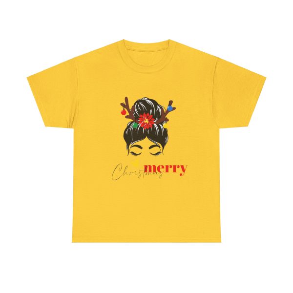 Merry Christmas Yallow Color Tshirt For Unisex Heavy Cotton Tee