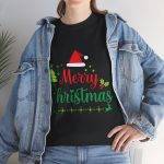 Mary Christmas Black Color T-Shirt For Unisex Heavy Cotton Tee