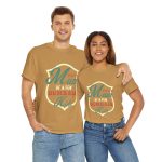 Mother Proud Mom Old Gold Color T-Shirt For Unisex Heavy Cotton Tee
