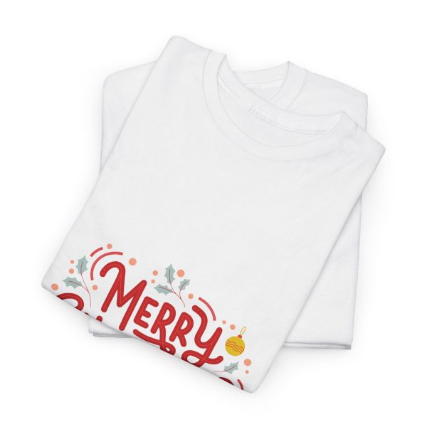 Merry Christmas White Color Tshirt For Unisex Heavy Cotton Tee Merry Christmas White Color Tshirt For Unisex Heavy Cotton Tee