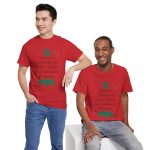 Christmas Tree Red Color Tshirt For Unisex Heavy Cotton Tee