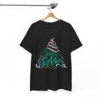 Merry Christmas Black Color T-Shirt For Unisex Heavy Cotton Tee