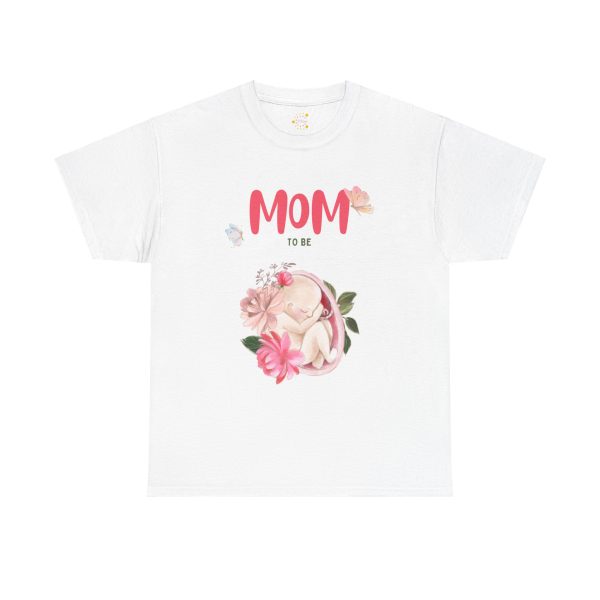 Mother Mom to be White Color Tshirt For Women Heavy Cotton Tee