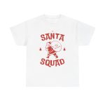 Christmas Santa White Color Tshirt For Unisex Heavy Cotton Tee
