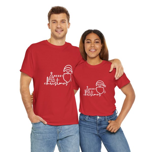 Merry Christmas Red Color T-Shirt for Unisex Heavy Cotton Tee