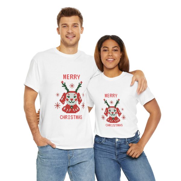 Merry Christmas White Color Tshirt For Unisex Heavy Cotton Tee