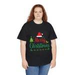 Mary Christmas Black Color T-Shirt For Unisex Heavy Cotton Tee