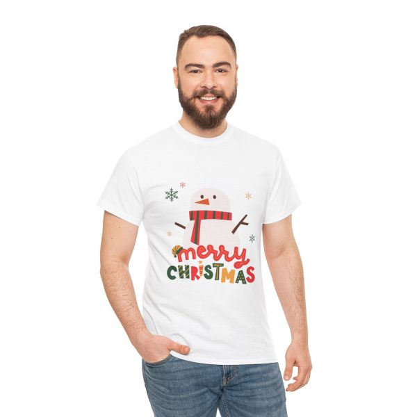 Merry Christmas White Color Tshirt For Unisex Heavy Cotton Tee