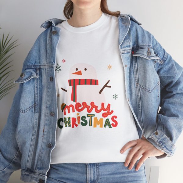 Merry Christmas White Color Tshirt For Unisex Heavy Cotton Tee