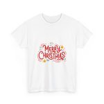 Merry Christmas White Color Tshirt For Unisex Heavy Cotton Tee Merry Christmas White Color Tshirt For Unisex Heavy Cotton Tee