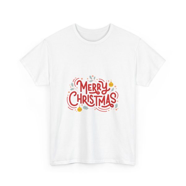 Merry Christmas White Color Tshirt For Unisex Heavy Cotton Tee Merry Christmas White Color Tshirt For Unisex Heavy Cotton Tee