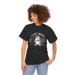 Unicorn Gym Black Color T-Shirt For Unisex Heavy Cotton Tee
