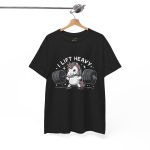 Unicorn Gym Black Color T-Shirt For Unisex Heavy Cotton Tee