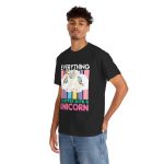 Unicorn Black Color T-Shirt For Unisex Heavy Cotton Tee