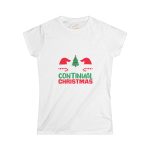 Continual Christmas White Color Tshirt Women's Softstyle Tee
