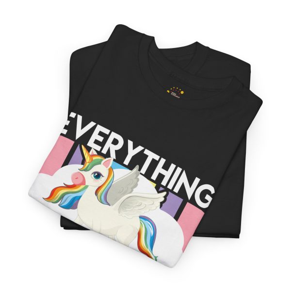 Unicorn Black Color T-Shirt For Unisex Heavy Cotton Tee