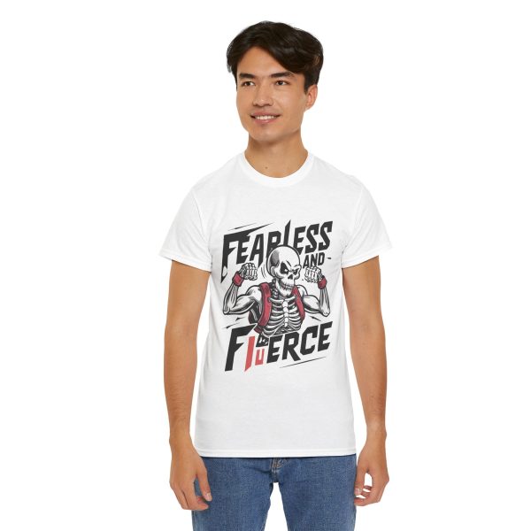 Fearless and fierce white Color T-Shirt For Unisex Heavy Cotton Tee Fearless and fierce white Color T-Shirt For Unisex Heavy Cotton Tee