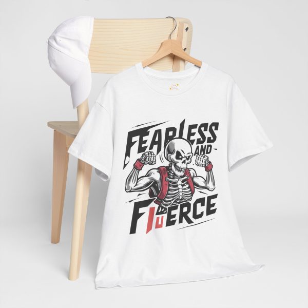 Fearless and fierce white Color T-Shirt For Unisex Heavy Cotton Tee Fearless and fierce white Color T-Shirt For Unisex Heavy Cotton Tee