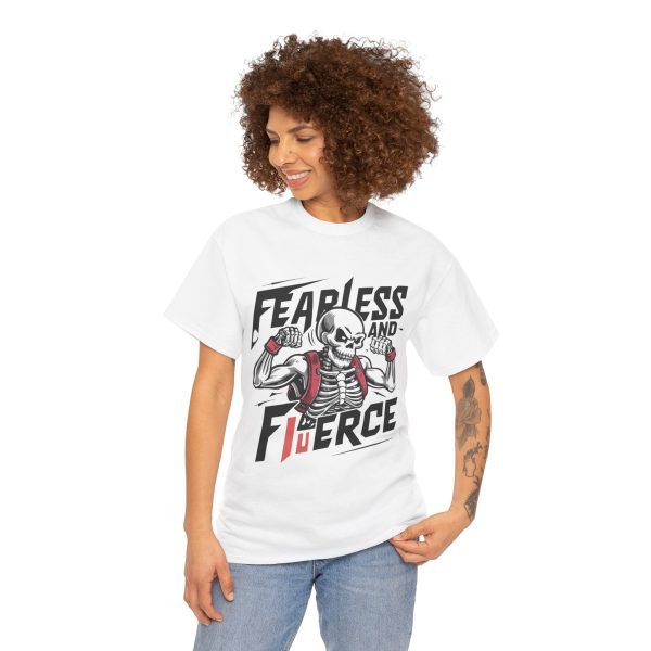 Fearless and fierce white Color T-Shirt For Unisex Heavy Cotton Tee Fearless and fierce white Color T-Shirt For Unisex Heavy Cotton Tee