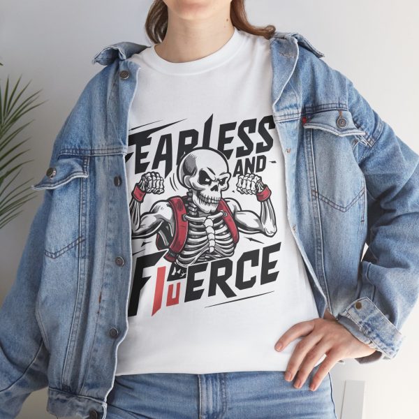 Fearless and fierce white Color T-Shirt For Unisex Heavy Cotton Tee Fearless and fierce white Color T-Shirt For Unisex Heavy Cotton Tee