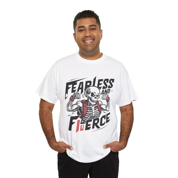 Fearless and fierce white Color T-Shirt For Unisex Heavy Cotton Tee Fearless and fierce white Color T-Shirt For Unisex Heavy Cotton Tee