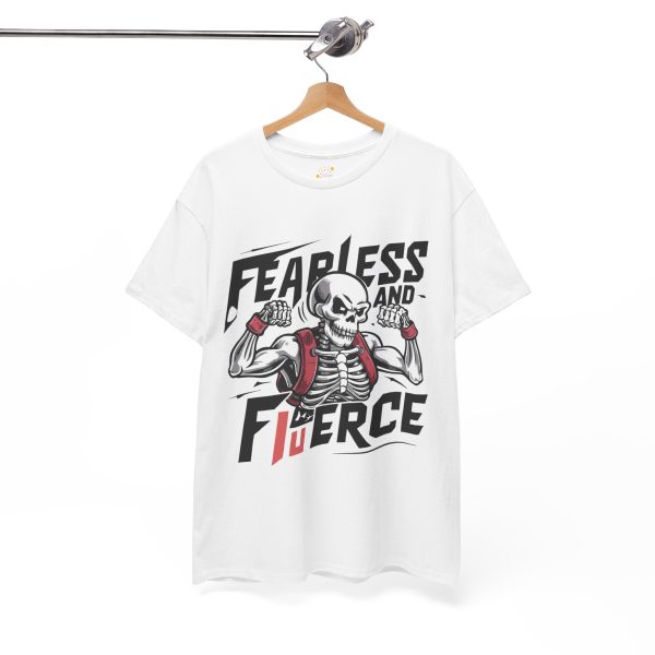 Fearless and fierce white Color T-Shirt For Unisex Heavy Cotton Tee Fearless and fierce white Color T-Shirt For Unisex Heavy Cotton Tee
